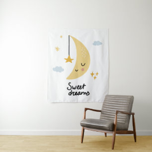Tapiz Dulces sueños Luna y estrellas