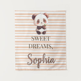 Tapiz Dulces Sueños Panda Lindo Personalizado