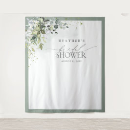 Tapiz Duste Blue Eucalyptus Bridal Shower Booth