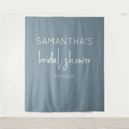 Tapiz Dusty Blue Boho Bridal Shower Backower