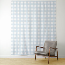 Tapiz Dusty Blue & White Gingham Check
