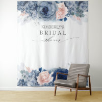 Dusty Blue y Floral Rosa para Boda / Baby Shower