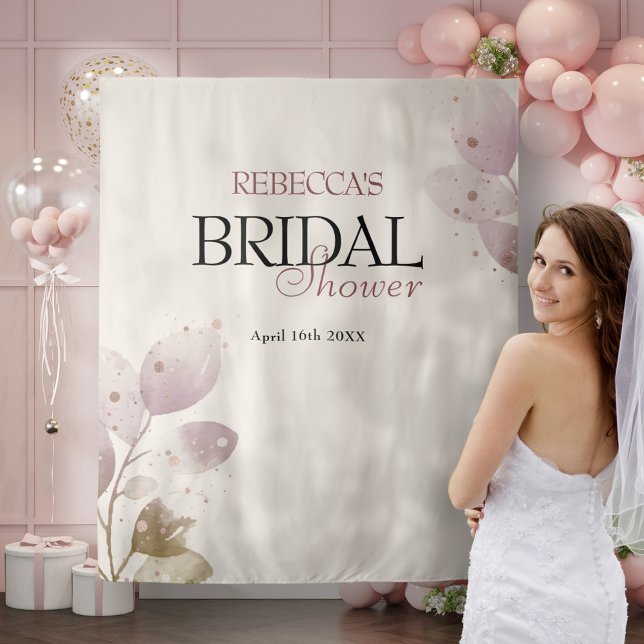 Tapiz Dusty mutado Rubor Floral rosa ducha de novia (Subido por el creador)