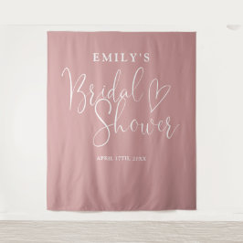 Tapiz Dusty Rosa rosa ducha de novia foto de fondo