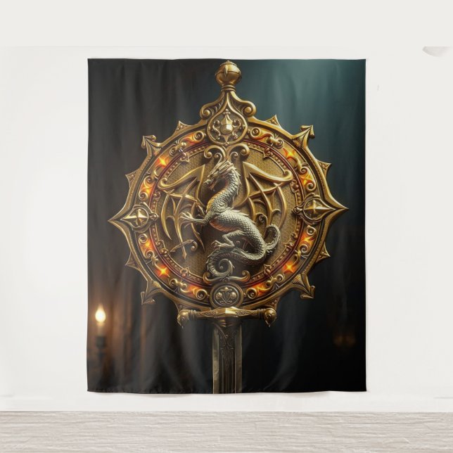 Tapiz Dynastisches Erbe – Das goldene Drachensiegel   (Anverso)