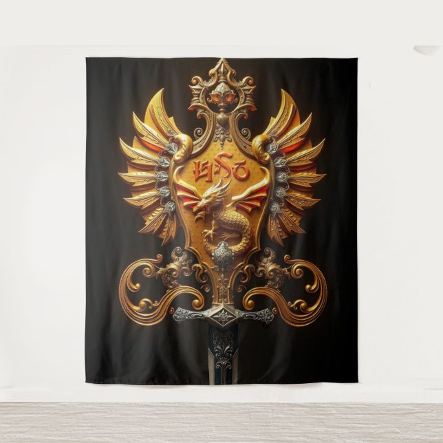 Tapiz Dynastisches Erbe – Das goldene Drachensiegel   (Anverso)