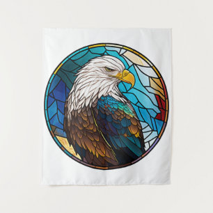 Tapiz Eagle Bird Retrato Animal Vidrio Manchado Vida sal