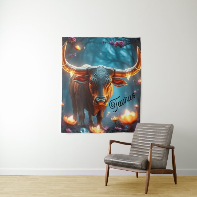 Tapiz Earth Taurus Wall Tapestry (In situ)