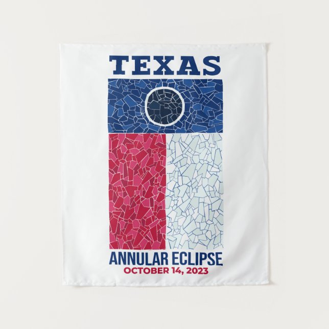 Tapiz Eclipse Annular de Texas (Anverso)