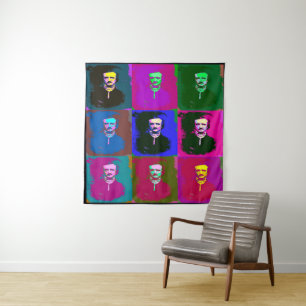 Tapiz Edgar Allan Poe Pop Art Tapestry