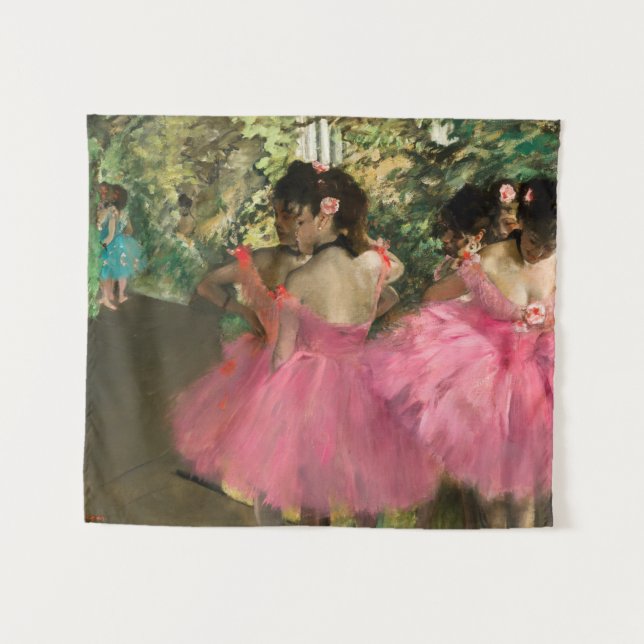 Tapiz Edgar Degas - Bailarinas de rosa (Anverso (horizontal))