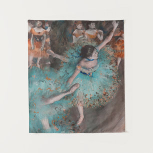 Tapiz Edgar Degas cantando bailarina verde