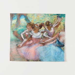Tapiz Edgar Degas - Cuatro bailarinas en el escenario