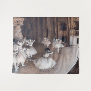 Tapiz Edgar Degas - Ensayo de ballet en el escenario