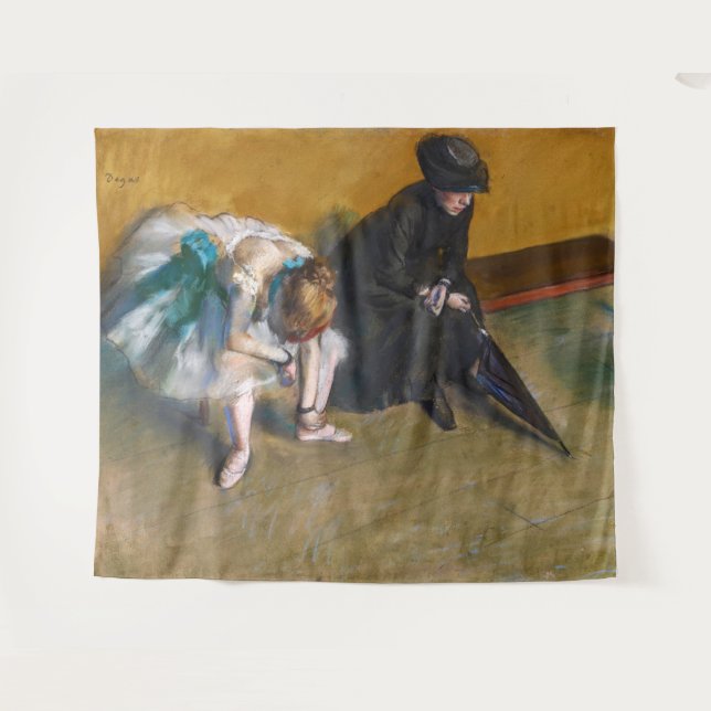 Tapiz Edgar Degas - Esperando (Anverso (horizontal))