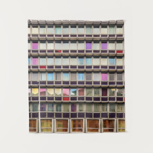 Tapiz Edificio colorido (Anverso)