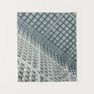 Tapiz Edificio comercial de altura blanca