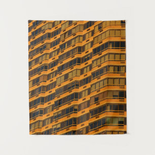Tapiz Edificio de hormigón naranja