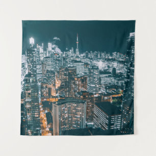 TAPIZ EDIFICIOS DE LA CIUDAD CON VISTAS SUPERIORES