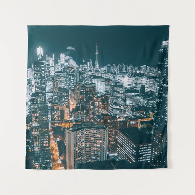 TAPIZ EDIFICIOS DE LA CIUDAD CON VISTAS SUPERIORES (Anverso)