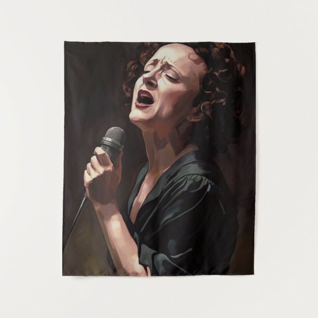 Tapiz Edith piaf - Peinture (Anverso)