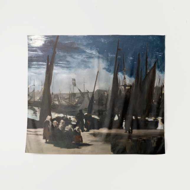 Tapiz Edouard Manet - El puerto de Boulogne a la luz de  (Anverso (horizontal))