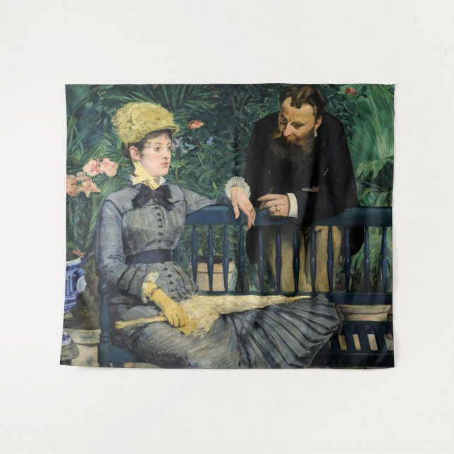 Tapiz Edouard Manet - En el Invernadero (Anverso (horizontal))