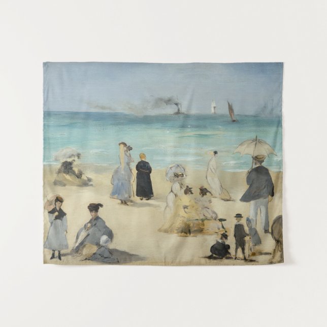 Tapiz Edouard Manet - En la playa, Boulogne-sur-Mer (Anverso (horizontal))