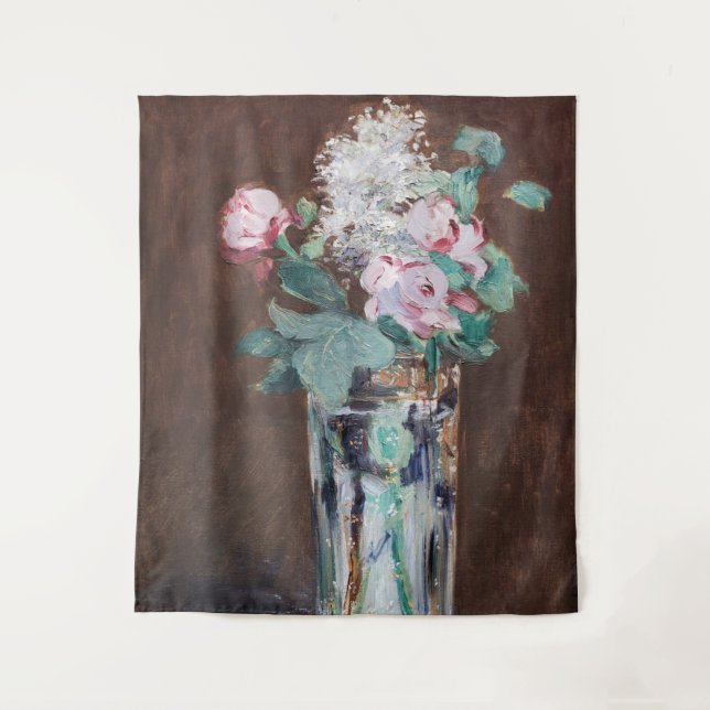 Tapiz Edouard Manet - Flores en un jarrón de cristal (Anverso)