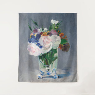 Tapiz Edouard Manet - Flores en un jarrón de cristal