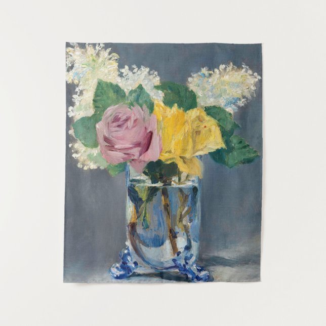 Tapiz Edouard Manet - Lilas y Rosas (Anverso)