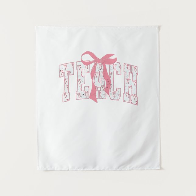 Tapiz Educadores de diseño de lápiz Coquette Bow (Anverso)