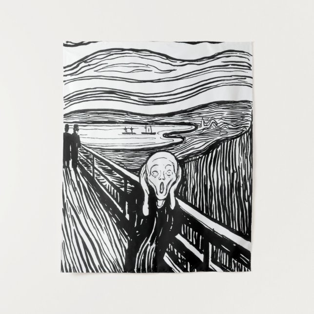 Tapiz Edvard Munch - La litografía de la crema (Anverso)