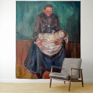 Tapiz Edvard Munch - Mujer con un hijo enfermo, herencia
