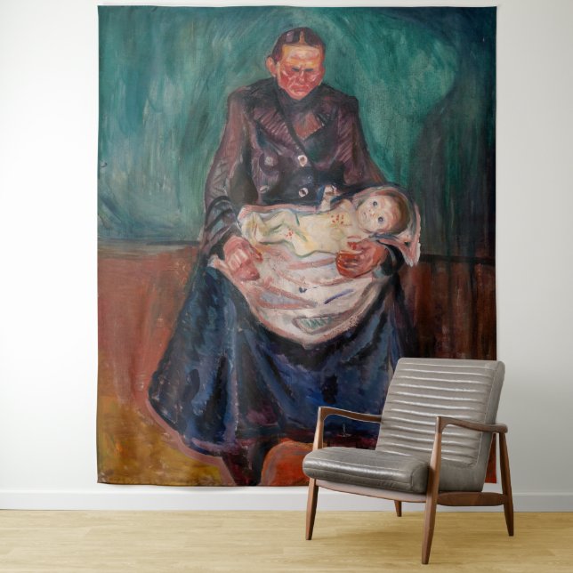 Tapiz Edvard Munch - Mujer con un hijo enfermo, herencia (In situ)