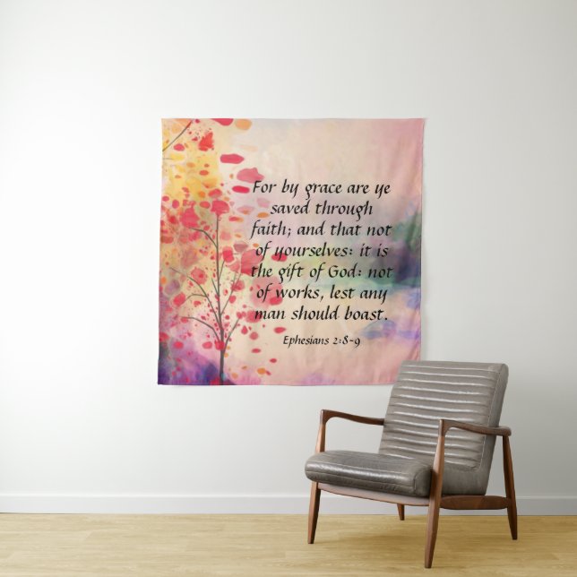 Tapiz Efesios 2:8-9 (In situ)
