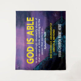 Tapiz Efesios 3:20 DIOS ES CAPAZ Iglesia