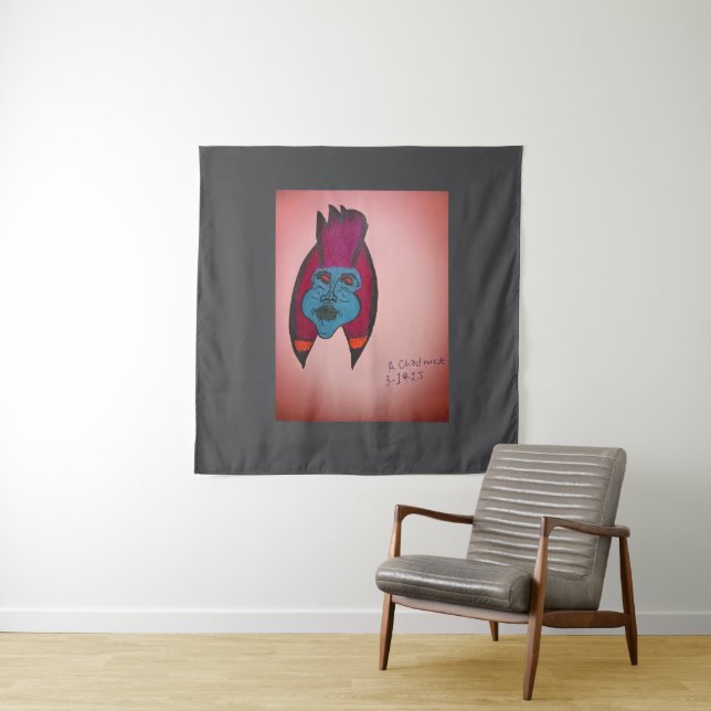 Tapiz Egyptian Inspired Horror Themed Mummy Tapestry (In situ)