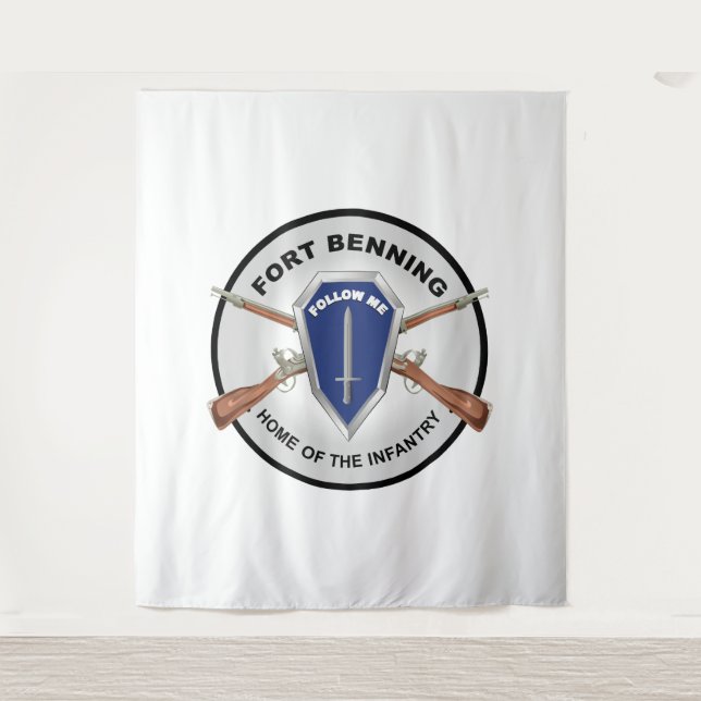 Tapiz Ejército - Fort Benning, GA - Hogar de Infantería (Anverso)