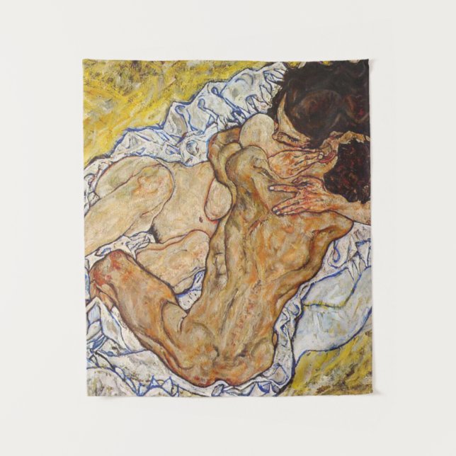 Tapiz El abrazo Egon Schiele (Anverso)