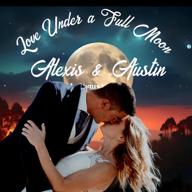 Tapiz El amor bajo un fondo Boda de luna llena (Subido por el creador)