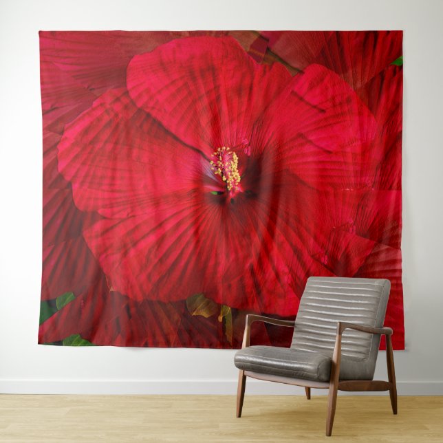 Tapiz El amor de Hibiscus... (In situ (horizontal))