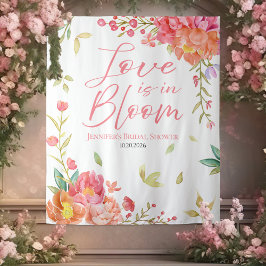 Tapiz El amor está en flor | Floral Bridal Shower Backup