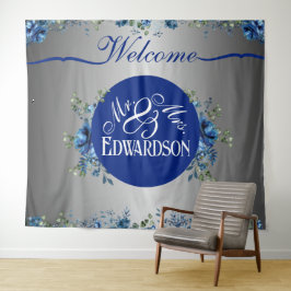 Tapiz El amor floreciente: Una bienvenida floral a nuest