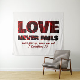 Tapiz EL AMOR NUNCA FRACASA A Christian