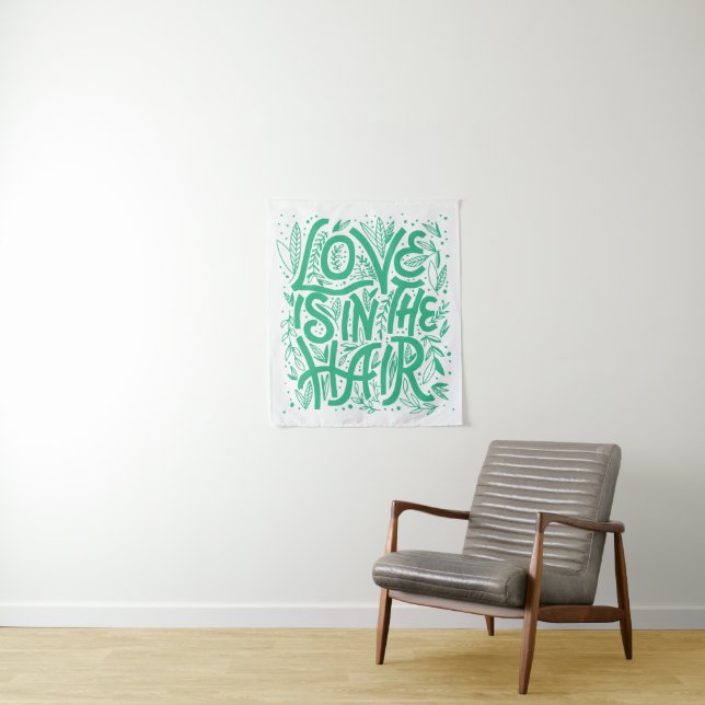 Tapiz El amor verde está en el pelo (In situ)