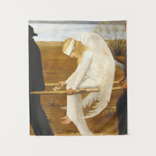 Tapiz El Ángel Herido Por Hugo Simberg 1903 (Anverso)