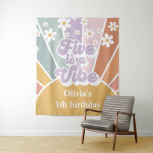 Tapiz El arco iris 5 retro suntuoso