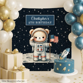 Tapiz El astronauta de Teddy como telón de fondo para el