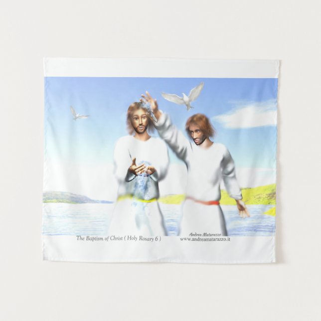 Tapiz El bautismo de Cristo (Anverso (horizontal))